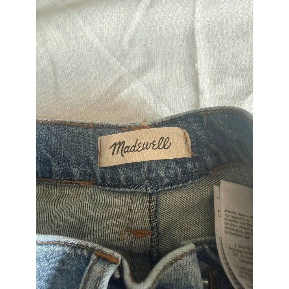 Madewell The Perfect Vintage Jean Medium Wash Raw Hem‎ High Rise Denim 25